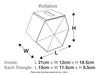 Sample Black RollaBox Assembled Size Line Drawing