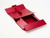 Sample Red Double Bottle Gift Box Partially Assembled
