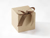Taupe Large Cube SoftBox Sample Supplied with Ribbon