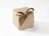 Taupe Small Cube SoftBox Supplied with Ribbon