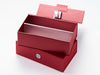 Silver Double Box Insert In Red Gift Box