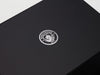 Custom Silver Foil Logo Onto Black Gift Box