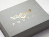 Custom Silver Foil Logo Onto Naked Grey® Gift Box