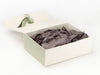 Slate Grey Tissue Featured in Ivory Gift Box with Sage Green FAB Sides®