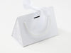 Small White BoxBags® Featured With Custom Logo Printed Side Panel Labels from brokenlogo