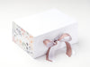 Ginger Snap Ribbon Featured on White No Magnet Gift Box with Aromatics FAB Sides®