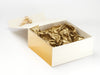 Gold Tissue Paper Featured in Ivory Gift Box with Metallic Gold FAB Sides®