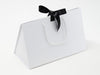 Large White BoxBag™ Featured with Black Grosgrain Ribbon