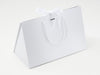 Sample Large White BoxBag® Supplied with White Ribbon and Rope Handles