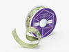 Woodland Friends Sage Christmas Printed Ribbon From Foldabox
