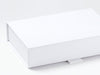 White A6 Shallow Gift Box Sample Front Flap Detail