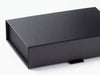 Black A6 Shallow Gift Box Front Flap Detail