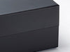 Black A5 Deep Gift Box magnetic front flap detail from Foldabox UK