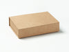 Natural Kraft A6 Shallow Gift Box Assembled