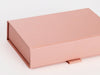 Rose Gold A6 Shallow Gift Box Front Flap Detail