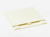 Ivory A5 Shallow Gift Box Supplied Flat with Ribbon Tab