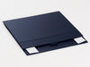 Navy Blue A5 Shallow Folding Gift Box sample supplied flat