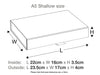 Ivory A5 Shallow Gift Box Assembled Size