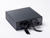Black Medium Gift Boxes with black grosgrain ribbon