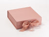 Medium Rose Gold Gift Box with Changeable Ribbon