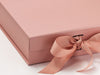 Rose Gold Medium Luxury Gift Box Sample Ribbon Detail