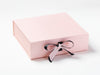 Pale Pink Large Gift Box Featured with Black Double Bow