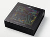 Black Large Gift Box with CMYK Custom Digital Print