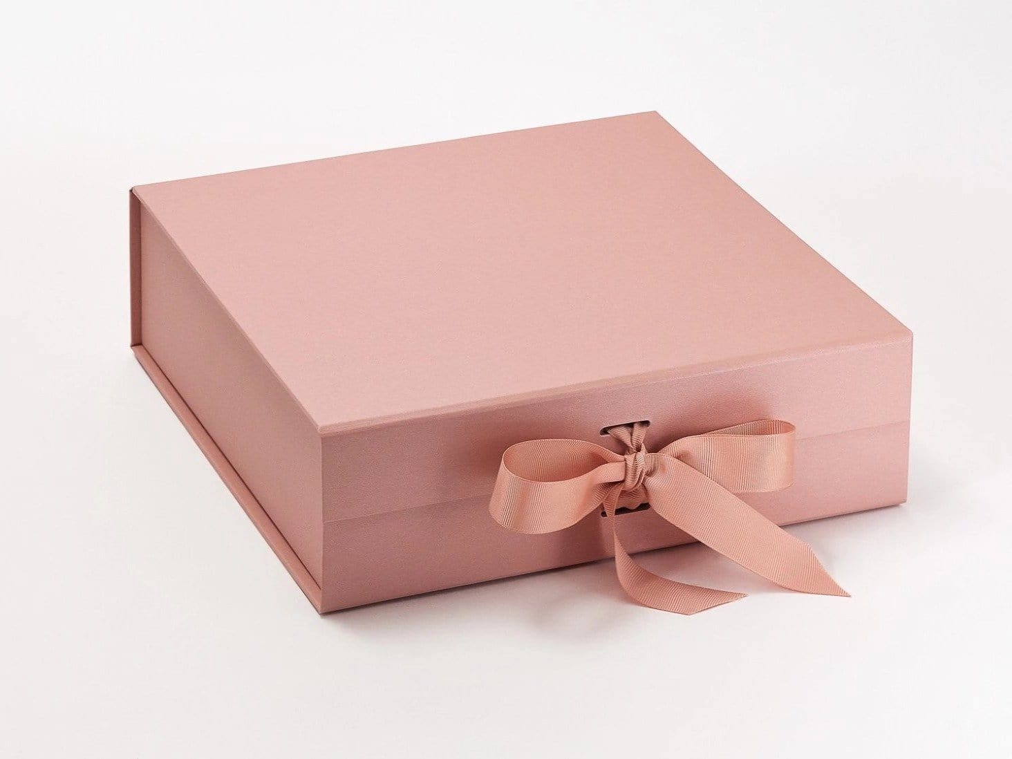 Large Rose Gold Gift Box with Changeable Ribbon