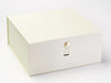Ivory XL Deep Gift Box with Pearl Dome Gift Box Closure