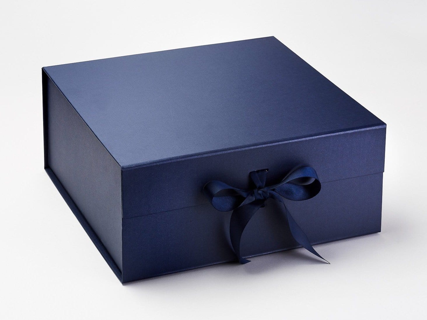 Navy Blue XL Deep Gift Box with Changeable Ribbon Sample