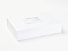 White  A3 shallow Gift  Box Featuring White Photo Frame