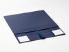 Navy Blue A3 Shallow Gift Box Sample Supplied Flat with Ribbon