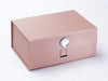 Diamond Gemstone Gift Box Closure on Rose Gold A5 Deep Gift Box