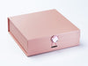Rose Gold Gift Box with Rose Quartz Gemstone Closure