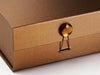 Copper Gift Box Featured with Brown Tourmaline Gemstone Closure