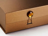 Copper Folding Gift Box Featured with Brown Tourmaline Gemstone Closure
