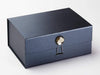 Smokey Quartz Gemstone Gift  Box Closure on Pewter A5 Deep Gift Box
