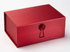 Ruby Gemstone Closure on Red A5 Deep Gift Box