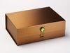 Peridot Gemstone Closure on Copper A4 Deep Slot Gift Box