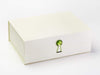 Peridot Gemstone Closure on Ivory A4 Deep Slot Gift Box