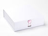 White Medium Gift Box with Rose Quartz Gemstone Heart Closure