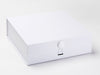 White Large Gift Box with White Gloss Smooth Dome Closure