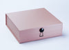 Black Smooth Gloss dome Decorative Closure Featured on Rose Gold Large