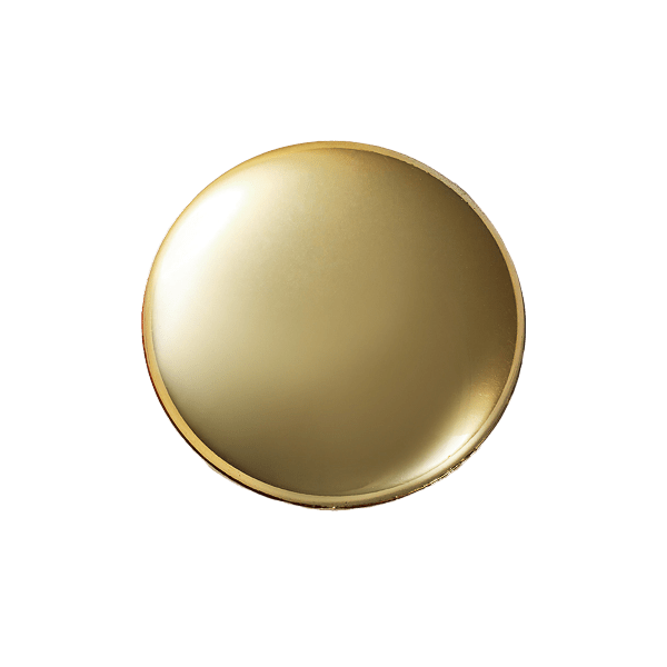 Gold Metallic Dome Decorative Gift Box Closure from Foldabox