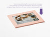 Rose Gold Photo Frame Assembled with Example of Your Own Printed Insert