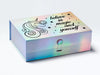 Rainbow Gift Box with Custom Black Print