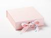Example of Animal Parade Ribbon Sample on Pale Pink Gift Box