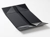 Black Folding Lift off Lid Gift Box Base Part Assembled from Foldabox