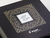 Black Gift Box with 2 colour foil printed design