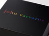 Black Folding Gift Box with Custom CMYK Logo to Lid